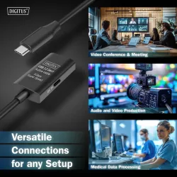 Kabel przedłużający aktywny DIGITUS DA-73108, USB 3.2 Gen1, 5Gbps, USB-C -