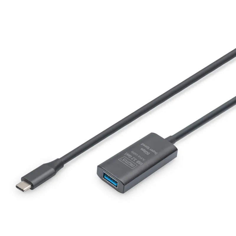 Kabel przedłużający aktywny DIGITUS DA-73110, USB 3.2 Gen1, 5Gbps, USB-C -