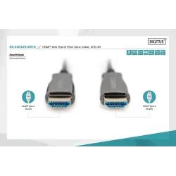 Kabel DIGITUS połączeniowy hybrydowy AOC HDMI 2.0 Premium High Speed