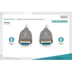 Kabel DIGITUS połączeniowy hybrydowy AOC HDMI 2.1 Ultra High Speed 8K60Hz