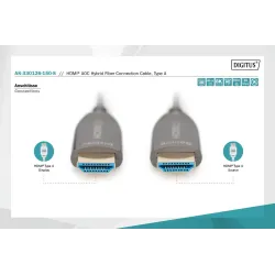 Kabel DIGITUS połączeniowy hybrydowy AOC HDMI 2.1 Ultra High Speed 8K60Hz