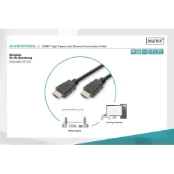 Kabel DIGITUS połączeniowy HDMI 2.0 Premium High Speed Ethernet 4K60Hz UHD