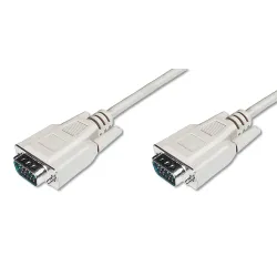 Kabel VGA DIGITUS 1080p 60Hz FHD Typ DSUB15/DSUB15 M/M szary 1,8m