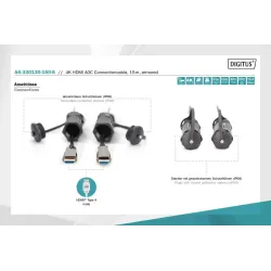 Kabel DIGITUS połączeniowy hybrydowy AOC IP68 wzmocniony HDMI 2.0 Premium