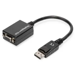 Kabel adapter DIGITUS DisplayPort z zatrzaskiem 1080p | PartsPC.pl