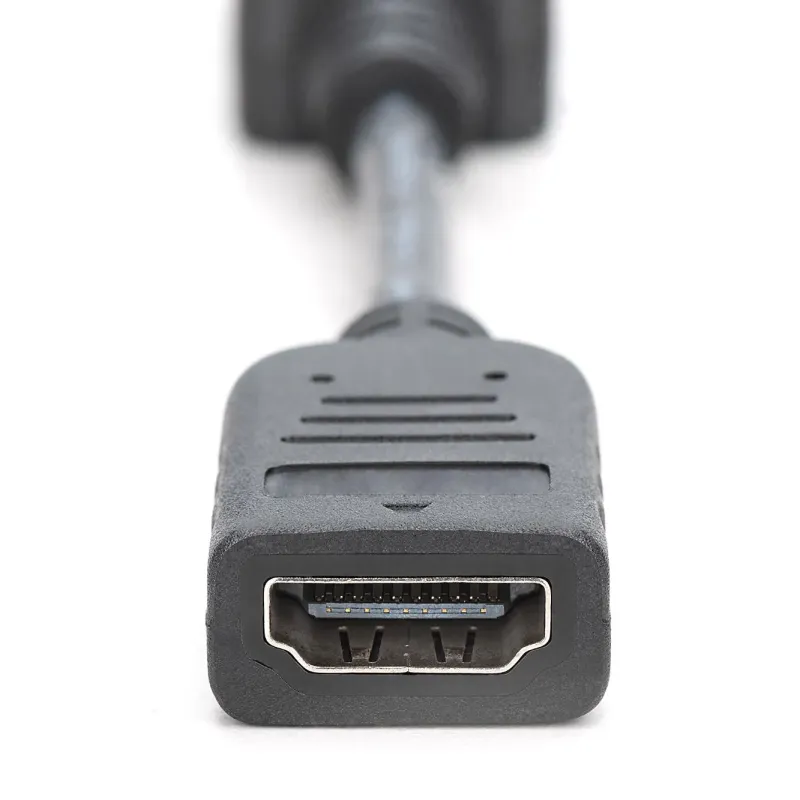 Kabel adapter DIGITUS DisplayPort, DP-HDMI typA, M/Ż 0,15m, DP 1.2