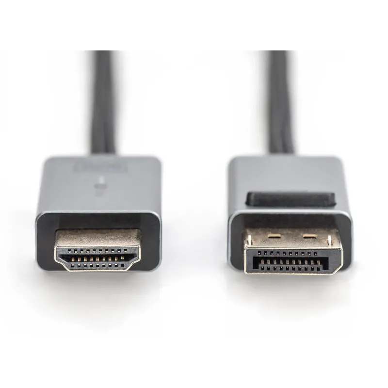 Kabel adapter DIGITUS PREMIUM DisplayPort - HDMI 4K 30Hz DP/HDMI M/M 1.8m