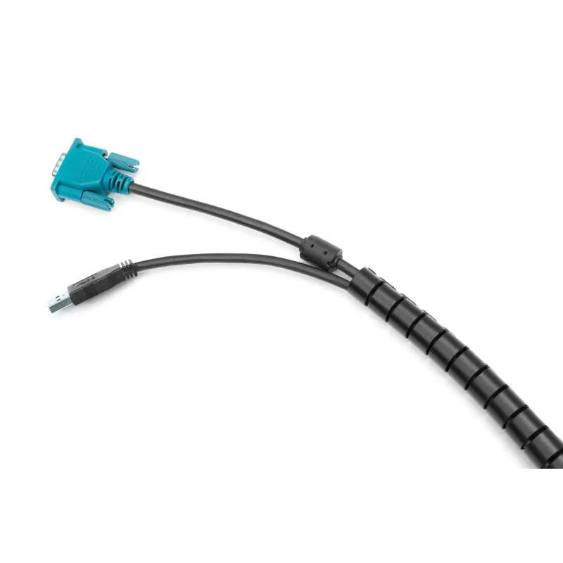 Maskownica DIGITUS organizer do okablowania (spirala) regulowana elastyczna