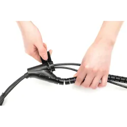 Maskownica DIGITUS organizer do okablowania (spirala) regulowana elastyczna