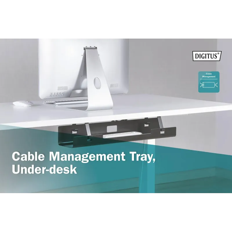 Kanał stalowy DIGITUS do organizacji okablowania z uchwytami montaż śruby