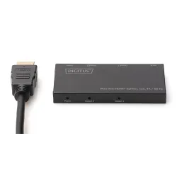 Rozdzielacz (Splitter) DIGITUS Ultra Slim HDMI 1x2, 4K 60Hz 3D HDR, HDCP