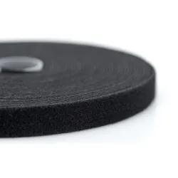 Taśma rzepowa DIGITUS 10m/15mm (rolka) czarna