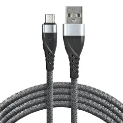 Kabel przewód pleciony USB - micro USB everActive CBB-2MG 200cm z obsługą