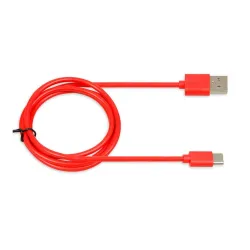 Kabel USB iBOX IKUMTCR TYP-C, 1m, 3A czerwony