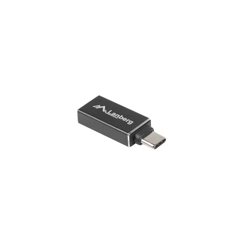 Adapter Lanberg USB type-C(F) - USB-A(F) 3.1 czarny
