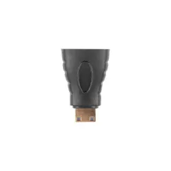 Adapter Lanberg AD-0037-BK HDMI(F) - mini HDMI(M) czarny | PartsPC.pl