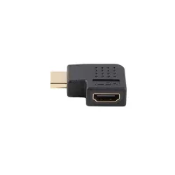 Adapter Lanberg HDMI(M) - HDMI(F) 4K kątowy lewo czarny