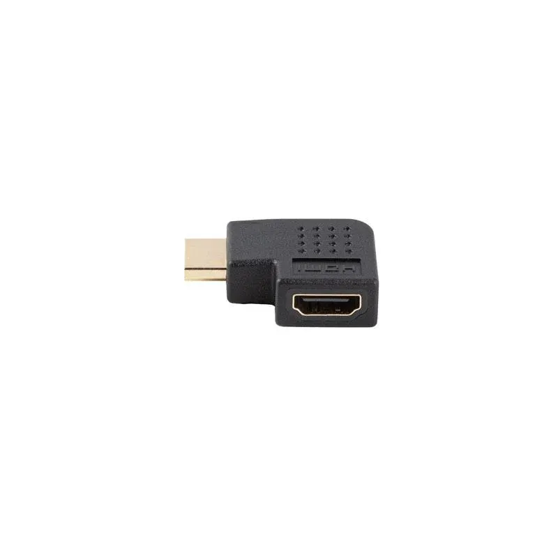 Adapter Lanberg HDMI(M) - HDMI(F) 4K kątowy lewo czarny