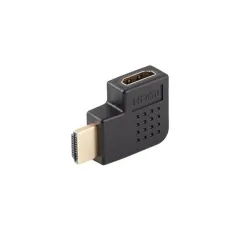 Adapter Lanberg HDMI(M) - HDMI(F) 4K kątowy prawo czarny