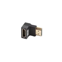 Adapter Lanberg HDMI(F)- HDMI(F) 8K kątowy dół aluminimum srebrny