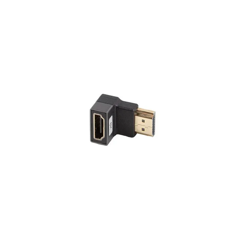Adapter Lanberg HDMI(F)- HDMI(F) 8K kątowy dół aluminimum srebrny