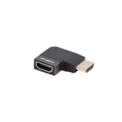 Adapter Lanberg HDMI(F)- HDMI(F) 8K Kątowy Prawo Aluminimum Srebrny