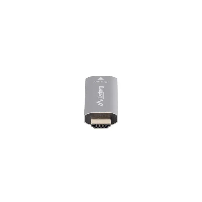 Adapter Lanberg HDMI (M) - Displayport (F) 4K srebrny