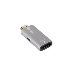 Adapter Lanberg HDMI (M) - Displayport (F) 4K srebrny