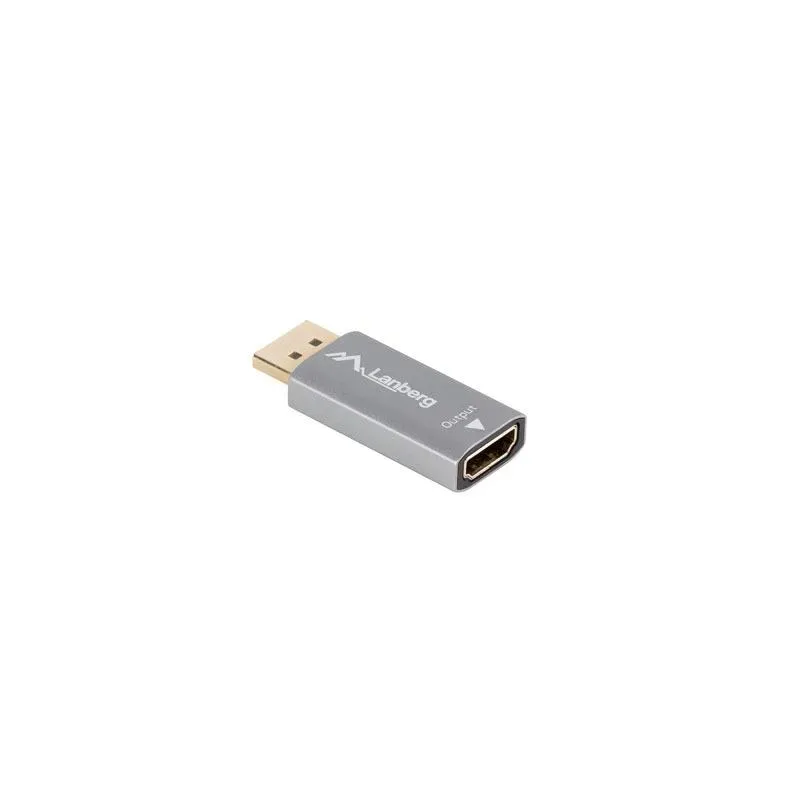 Adapter Lanberg Displayport (M) - HDMI (F) 8K srebrny