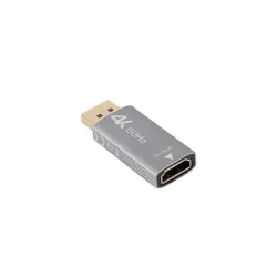 Adapter Lanberg Displayport (M) - HDMI (F) 4K srebrny