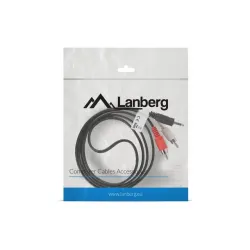 Kabel audio Lanberg stereo minijack - 2x Chinch M/M 1,5m