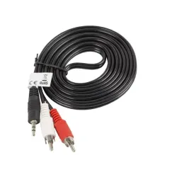 Kabel audio Lanberg stereo minijack - 2x Chinch M/M 2m