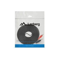 Kabel audio Lanberg stereo minijack - 2x Chinch M/M 5m