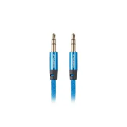 Kabel audio Lanberg Premium stereo minijack - minijack M/M 2m niebieski