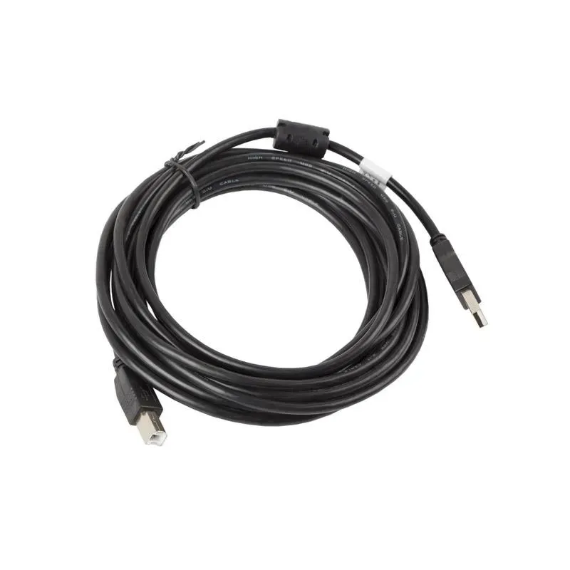 Kabel USB 2.0 Lanberg AM-BM Ferryt 5m czarny