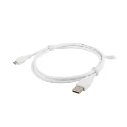 Kabel USB 2.0 Lanberg micro AM-MBM5P 1m biały