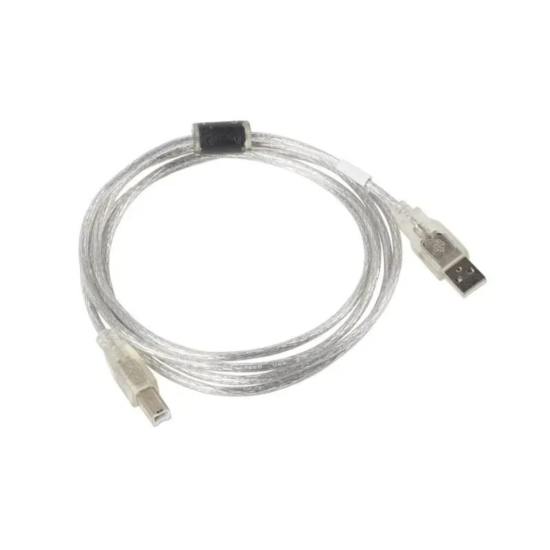 Kabel USB 2.0 Lanberg AM-BM Ferryt 1,8m przezroczysty | PartsPC.pl