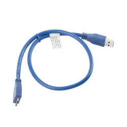 Kabel USB 3.0 Lanberg micro AM-MBM5P 0,5m niebieski | PartsPC.pl