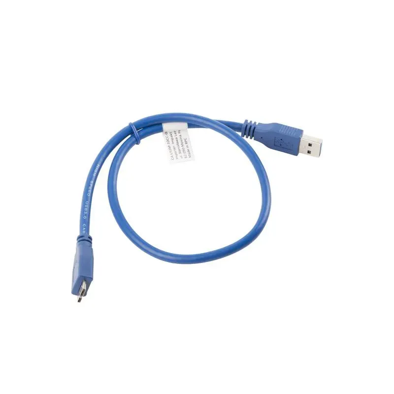 Kabel USB 3.0 Lanberg micro AM-MBM5P 0,5m niebieski | PartsPC.pl