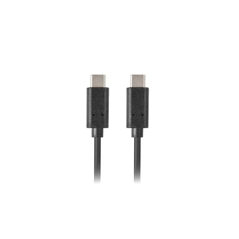 Kabel USB 2.0 Lanberg Type-C M/M 0,5m czarny