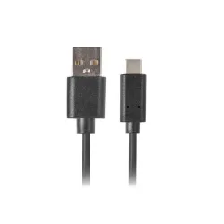 Kabel USB 2.0 Lanberg Type-C(M) - AM 1,8m czarny QC 3.0