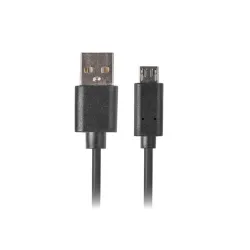 Kabel USB 2.0 Lanberg micro BM-AM 1,8m QC 3.0 czarny