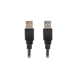Kabel USB 2.0 Lanberg AM-AM 1m czarny | PartsPC.pl