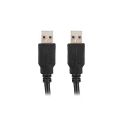 Kabel USB 3.0 Lanberg AM-AM 1m czarny | PartsPC.pl