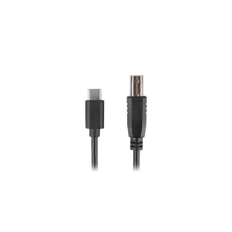 Kabel USB 2.0 Lanberg USB-C(M)- USB-B(M) 1,8m czarny