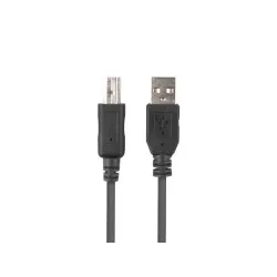Kabel USB 2.0 Lanberg USB-A(M)- USB-B(M) 1,8m czarny | PartsPC.pl