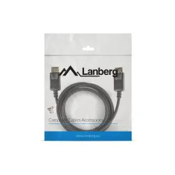 Kabel DisplayPort Lanberg M/M 1,8m 4K v1.2 czarny