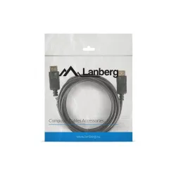 Kabel DisplayPort Lanberg M/M 3m 4K v1.2 czarny