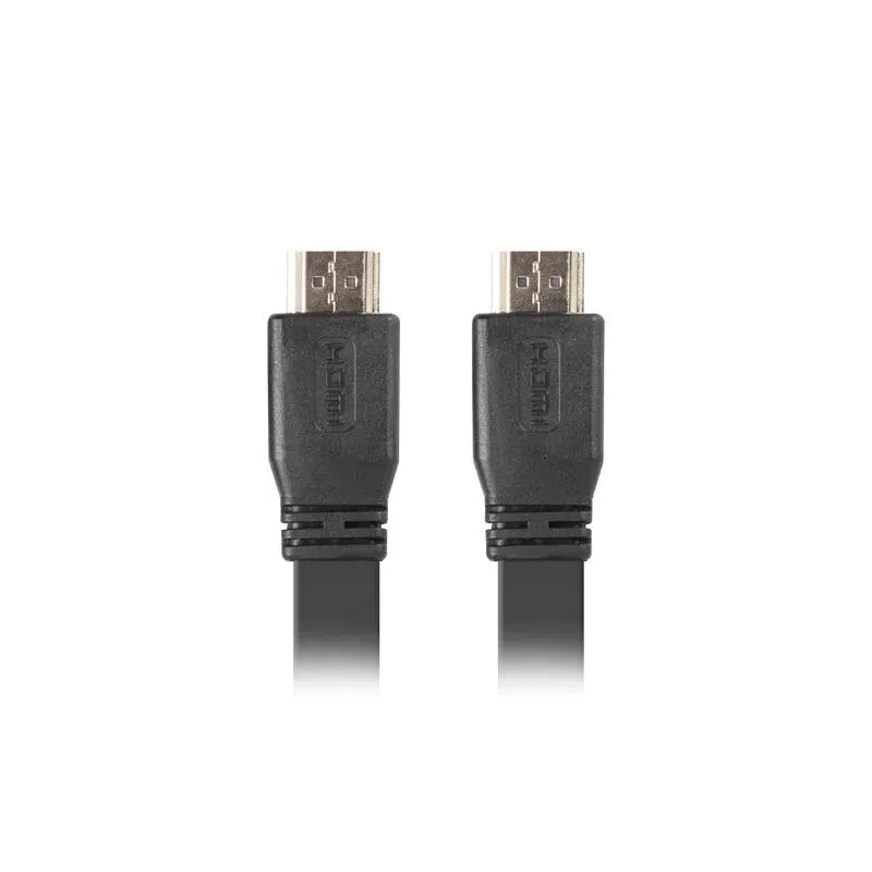 Kabel HDMI Lanberg M/M v2.0 1,8m czarny flat
