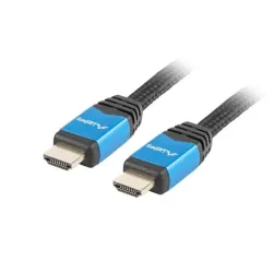 Kabel HDMI Lanberg Premium M/M v2.0 1m czarno-niebieski